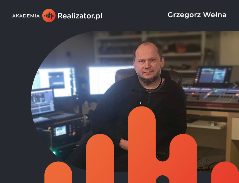 Grzegorz Wełna - prowadzący warsztaty z automatyki estradowej w Akademii Realizator.pl